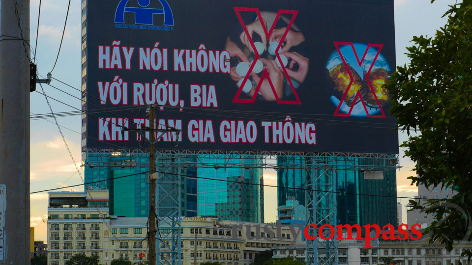 As they leave the convent, nuns are reminded not to mix alcohol and driving.